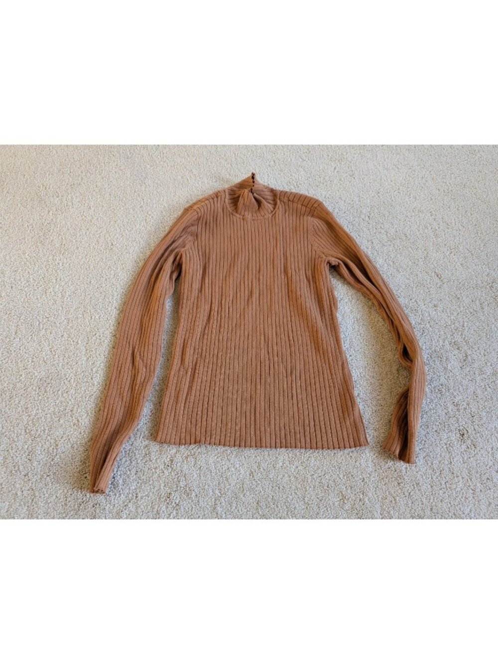 Women's Marled Reunited Ribbed Cowl Neck Medium Long Sleeve Sweater